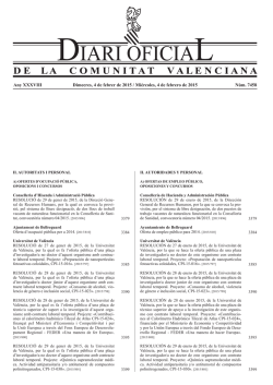 Any XXXVIII Dimecres, 4 de febrer de 2015 / Mi&eacute;rcoles, 4 de febrero