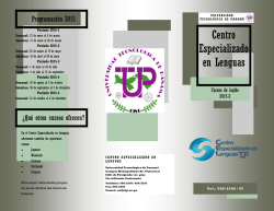 Centro Especializado en Lenguas - Universidad Tecnol&oacute;gica de