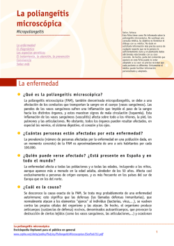 Fiche de vulgarisation : La maladie en questions