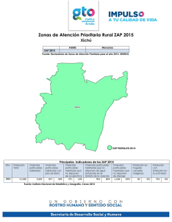 Zonas de Atenci&oacute;n Prioritaria Rural ZAP 2015