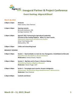 : Inaugural Partner & Project Conference