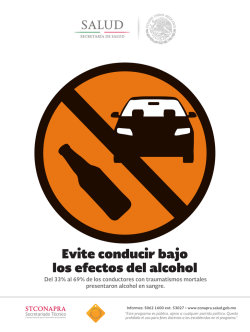 Alcohol y conducci&oacute;n