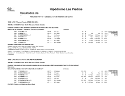 Hip&oacute;dromo Las Piedras Resultados de