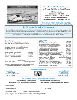 St. Edward Mission Statement
