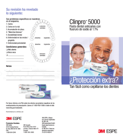 Clinpro 5000 Patient Brochure - Spanish