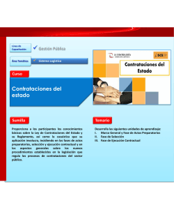 Contrataciones del estado