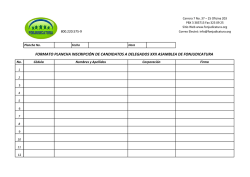 Formato &Uacute;nico de Inscripci&oacute;n Plancha