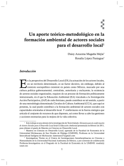 Un aporte te&oacute;rico-metodol&oacute;gico en la formaci&oacute;n ambiental de