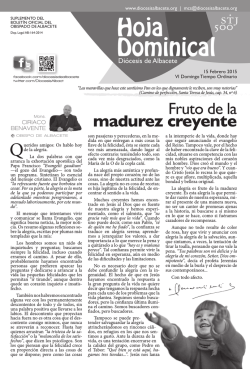 Hoja Dominical - Di&oacute;cesis de Albacete