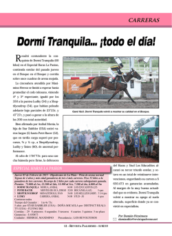 Dorm&iacute; Tranquila&hellip; &iexcl;todo el d&iacute;a!