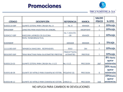 NO APLICA PARA CAMBIOS NI DEVOLUCIONES