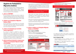 Gu&iacute;a para el registro de trabajadores - SIVITMA