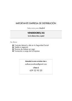 IMPORTANTE EMPRESA DE DISTRIBUCI&Oacute;N