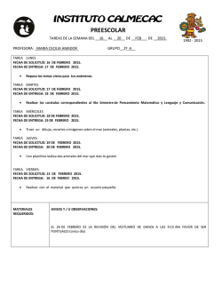 preescolar - instituto calmecac