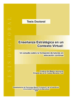 Ense&ntilde;anza Estrat&eacute;gica en un Contexto Virtual