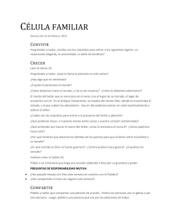 C&Eacute;LULA FAMILIAR - Pastor Tony Hancock