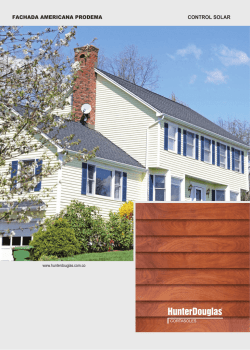 Ficha T&eacute;cnica Fachada Americana Prodema