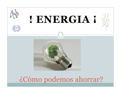 Ahorrar energ&iacute;a