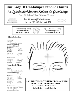 La Iglesia de Nuestra Se&ntilde;ora de Guadalupe