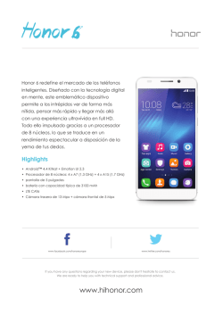 Honor 6 - Specsheet pdf