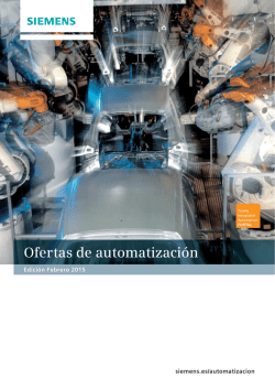 Cat&aacute;logo Ofertas de Automatizaci&oacute;n (Ed. Febrero 2015)