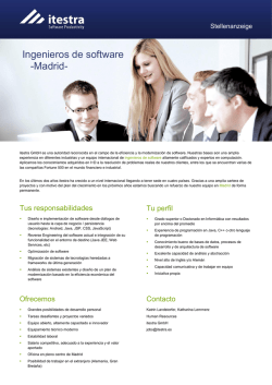Ingenieros de software -Madrid-