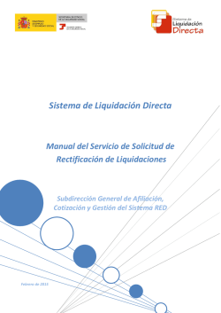 Sistema de Liquidaci&oacute;n Directa Manual del