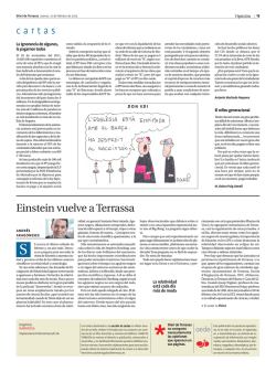cartas Einstein vuelve a Terrassa