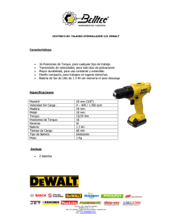 Caracter&iacute;sticas &bull; 16 Posiciones de Torque, para cualquier tipo de