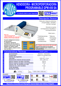 HENDIDORA-MICROPERFORADORA GPM 450 SA