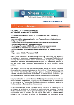 VIERNES 13 DE FEBRERO