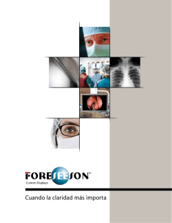 Cat. Monitor Grado M&eacute;dico Foreseeson Ver ficha t&eacute;cnica