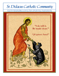 (619) 226-7368 - St. Didacus Church