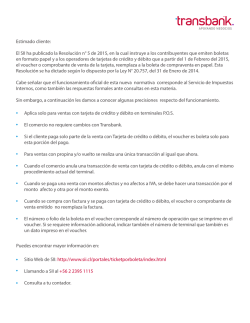 Estimado cliente: El SII ha publicado la Resoluci&oacute;n n&deg; 5