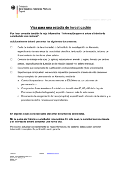 Estad&iacute;a de investigaci&oacute;n