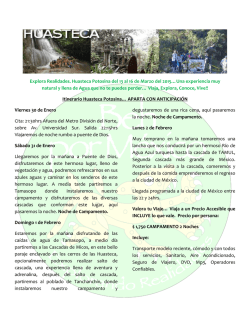 itinerario - Beh por M&eacute;xico... Explorando Realidades