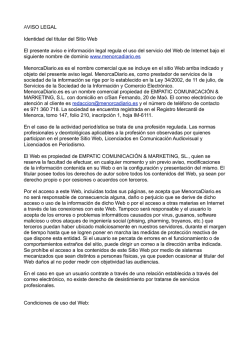 Av&iacute;s legal - Menorca Diario