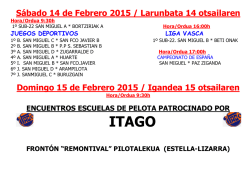 ITAGO - San Miguel CLub de Pelota de Estella