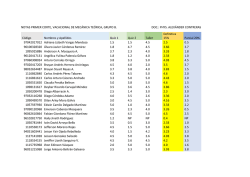 NOTAS PRIMER CORTE, VACACIONAL DE MEC&Aacute;NICA