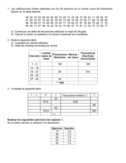 1. Las calificaciones finales obtenidas por los 80