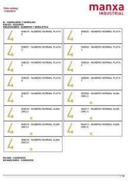 Data cat&agrave;leg: 11/02/2015 938519 - NUMERO