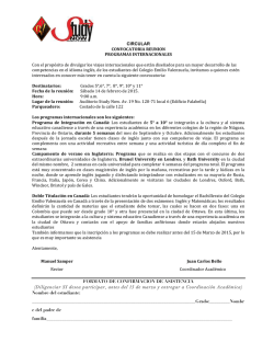 CIRCULAR CONVOCATORIA REUNION