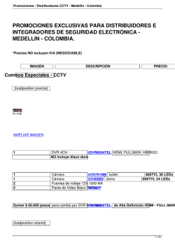 Promociones - Distribuidores CCTV - Medellin