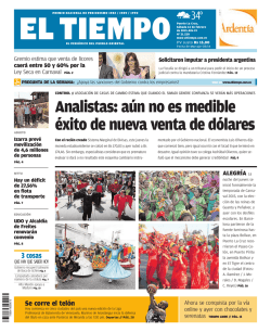 Analistas: a&uacute;n no es medible &eacute;xito de nueva venta de d&oacute;lares