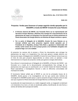 Proyectos Verdes para favorecer al campo seguir&aacute;n