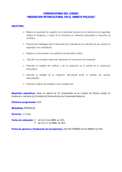 mediacion intercultural en el ambito policial