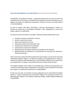 Acceso de desempleados al mercado laboral