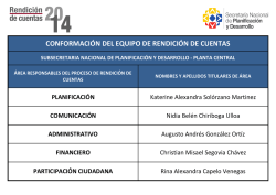 Equipo rendici&oacute;n de cuentas - Secretar&iacute;a Nacional de Planificaci&oacute;n