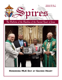 HONORING MLK DAY AT SACRED HEART