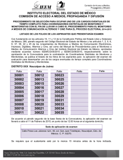 XXX - Instituto Electoral del Estado de M&eacute;xico